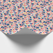 Papier Cadeau Impression léopard : aquarelle peinte à la main. (Coin)