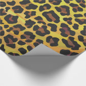 Papier Cadeau Impression léopard Brown et jaune (Coin)