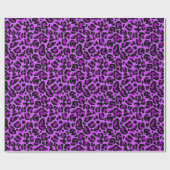 Papier Cadeau Impression léopard pourpre Taches de guépard (Plat)