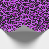 Papier Cadeau Impression léopard pourpre Taches de guépard (Coin)