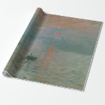 Papier Cadeau Impression, lever du soleil par Claude Monet Wrapp<br><div class="desc">Claude Monet,  une célébration des Maîtres d'Art</div>