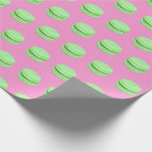 Papier Cadeau Impression Macaron vert (Coin)