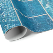 Papier Cadeau Impression motif de la surface composée de collage (Coin rond)