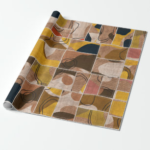 Papier Cadeau Impression motif de la surface composée de collage