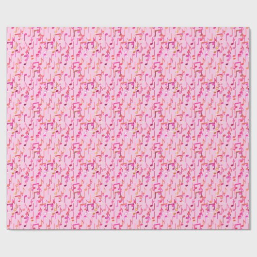 Papier Cadeau Impression musicale - rose, multi (Plat)