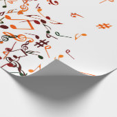 Papier Cadeau Impression musicale - taupe tan, multi (Coin)