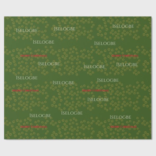 Papier Cadeau Impression nigériane (Plat)