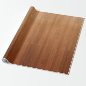 Papier Cadeau Impression numérique sur bois marron 2 (Déroulé)