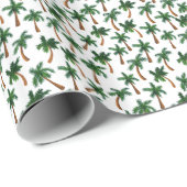 Papier Cadeau Impression Palm Tree (Coin rond)