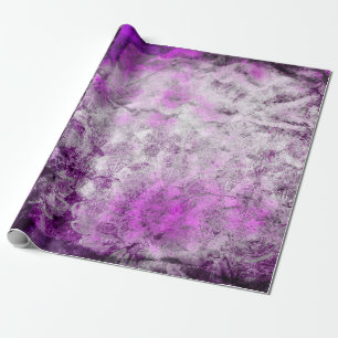 Papier Cadeau Impression rose damassé Abstraite