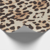 Papier Cadeau Impression style léopard. (Coin)