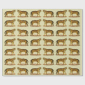 Papier Cadeau Impression tigre 1824 (Plat)
