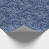 Papier Cadeau Impression topographique biologique de la ligne te (Coin)