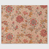 Papier Cadeau Impression végétale vintage de la vigne (Plat)