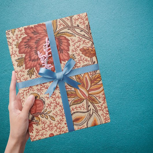 Papier Cadeau Impression végétale vintage de la vigne