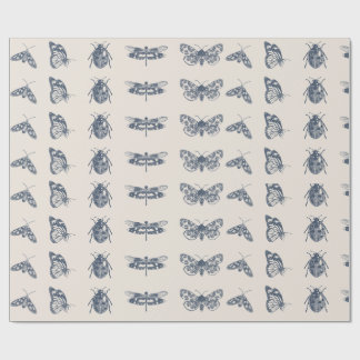 Papier Cadeau Impression vintage de la collection de bogues (BIG