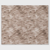 Papier Cadeau Impression Zebra Brown (Plat)