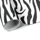 Papier Cadeau Impression zèbre (Coin rond)