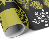 Papier Cadeau Impressions de choux d'art populaire (Coin rond)