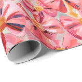 Papier Cadeau Impressions de fond vives (Coin rond)