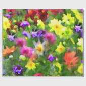 Papier Cadeau Impressions de jardin d'agrément (Plat)