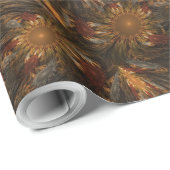 Papier Cadeau Impressions tournesol (Coin rond)