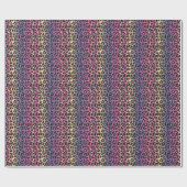 Papier Cadeau Imprimé animalier Léopard Arc-en-Ciel (Plat)