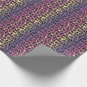 Papier Cadeau Imprimé animalier Léopard Arc-en-Ciel (Coin)
