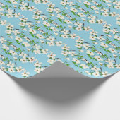 Papier Cadeau imprimé de fleurs de bois (Coin)