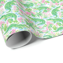 Imprimé de motif Alligator Preppy Palm Beach