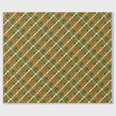 Papier Cadeau imprimé de motifs Renaissance italienne (Plat)