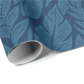 Papier Cadeau imprimé hawaïen moderne (Coin rond)