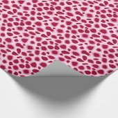 Papier Cadeau Imprimé léopard - Bordeaux et rose (Coin)