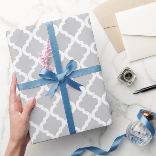 Papier Cadeau Imprimé marocain gris clair (Cadeaux)
