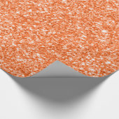 Papier Cadeau Imprimer la texture de Parties scintillant orange (Coin)