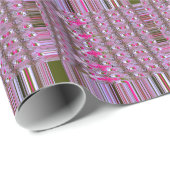 Papier Cadeau Imprimer l'art Motif Abstrait dense et complexe (Coin rond)