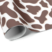 Papier Cadeau Imprimés de vache chic (Coin rond)