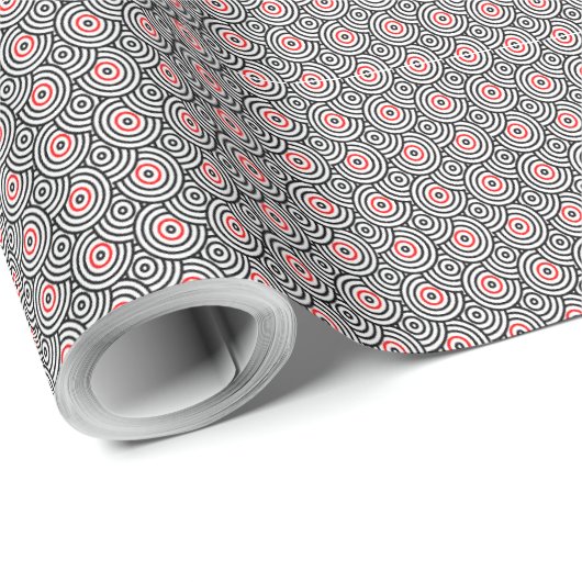 Papier Cadeau Impulsion Rétro (Coin rond)