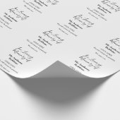 Papier Cadeau In Love souvenir du nom funéraire conservation de  (Coin)