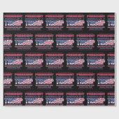Papier Cadeau Inauguration 2025 du président Trump (Plat)