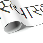 Papier Cadeau incantation sanskrit : Tathastu, yoga, méditation (Coin rond)