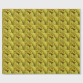 Papier Cadeau Incroyable Python birman jaune (Plat)