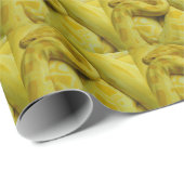 Papier Cadeau Incroyable Python birman jaune (Coin rond)
