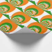 Papier Cadeau Inde Cricket Spirit : Design abstrait (Coin)