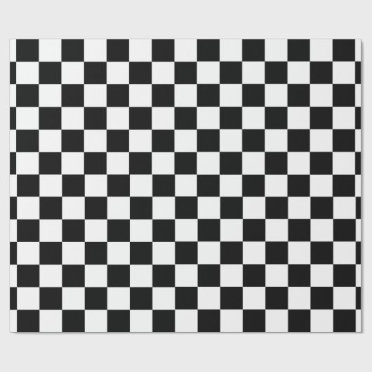 Papier Cadeau Indicateur À damiers (Plat)