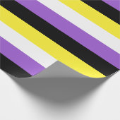 Papier Cadeau Indicateur de fierté non binaire (Coin)