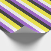 Papier Cadeau Indicateur de fierté non binaire (Coin)