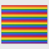 Papier Cadeau Indicateur de la fierté arc-en-ciel (Plat)