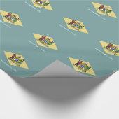 Papier Cadeau Indicateur d'état du Delaware (Coin)