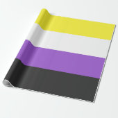 Papier Cadeau Indicateur Enby (Pride non binaire) (Déroulé)